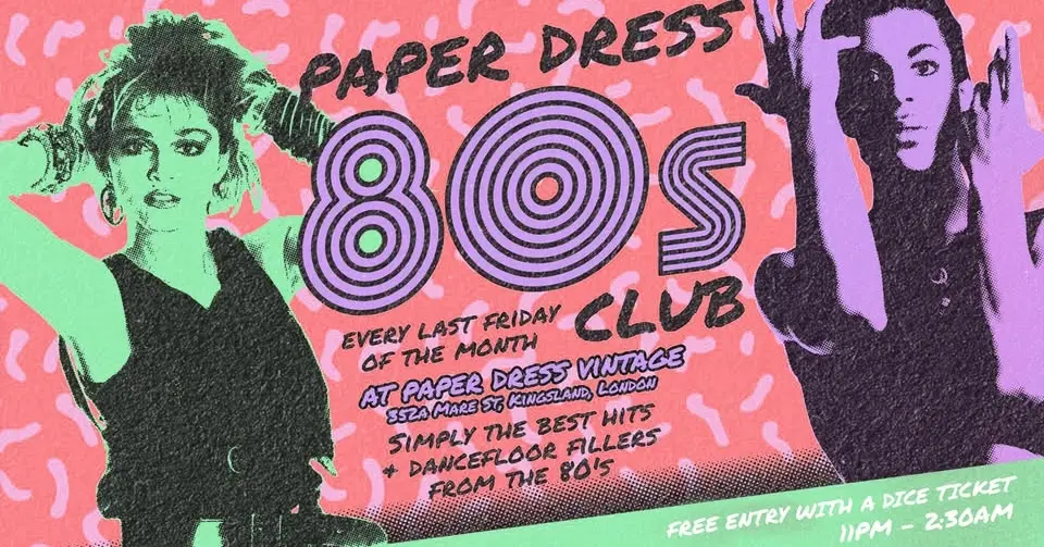 Paper Dress 80's Club