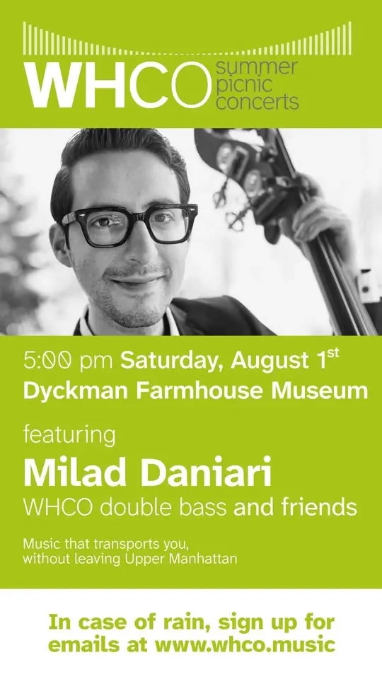 WHCO Summer Picnic Concert: Milad Daniari & friends