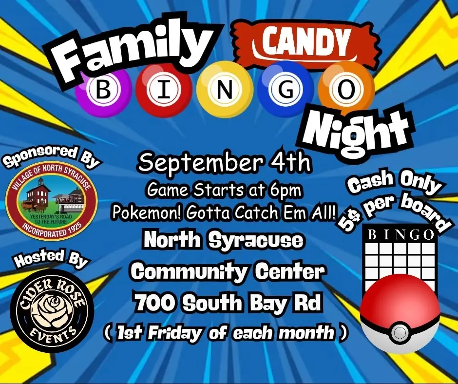 Pokémon Family Candy Bingo Night 