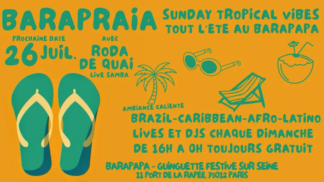 Barapraia - Sunday Tropical Vibes Au Barapapa !