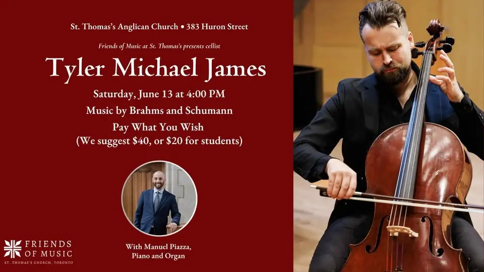Tyler Michael James, Cellist, in Concert