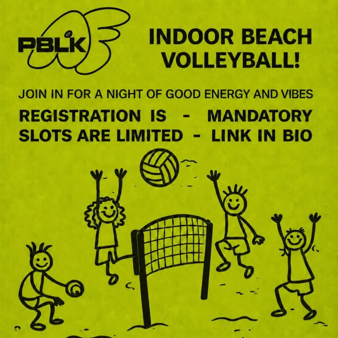 PBLK Presents: Indoor Beach volleyball