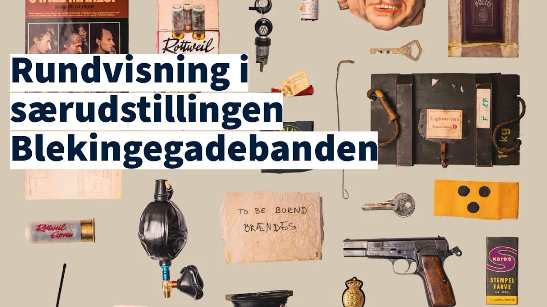 Rundvisning i særudstillingen om Blekingegadebanden