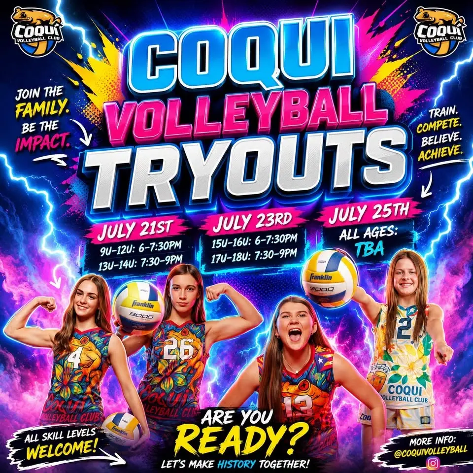 Coqui Volleyball Tryouts 2026-2027 Season