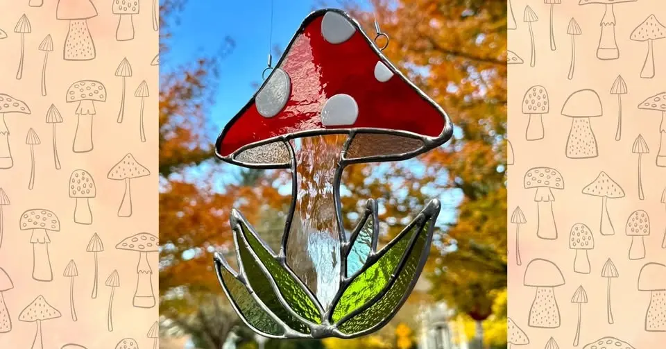 Beginner Stained Glass Workshop - Mushroom