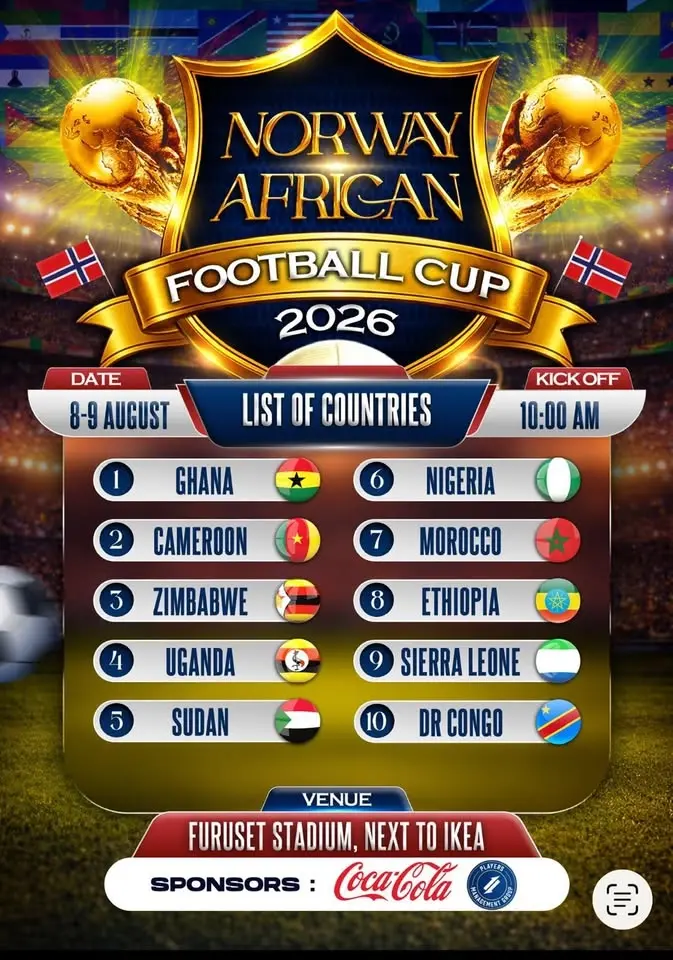 Norway’s Football African Cup of Nations 2026 (Afcon 26)
