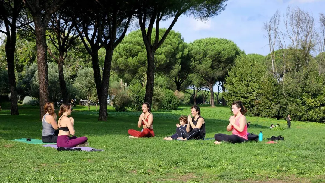 Sunday Morning Yoga at Villa Pamphili