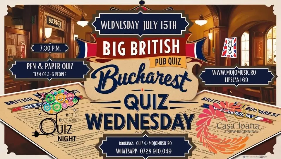 Big British Bucharest Quiz Night - 15th July 2026