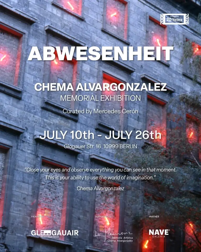 “Abwesenheit” – CHEMA ALVARGONZALEZ Exhibition | GlogauAIR 20th Anniversary