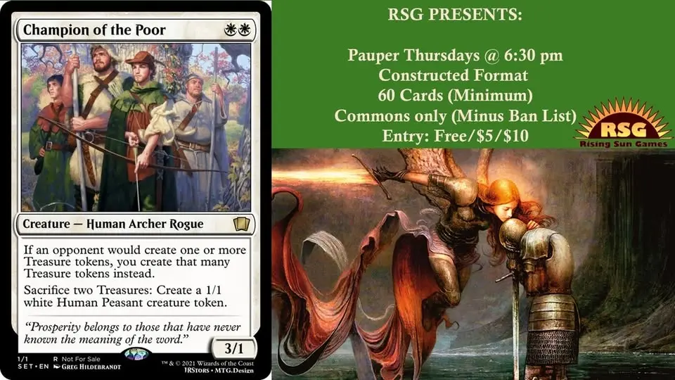 Pauper Thursdays
