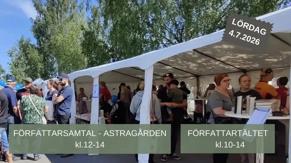 Författartältet & författarsamtal i Vörå
