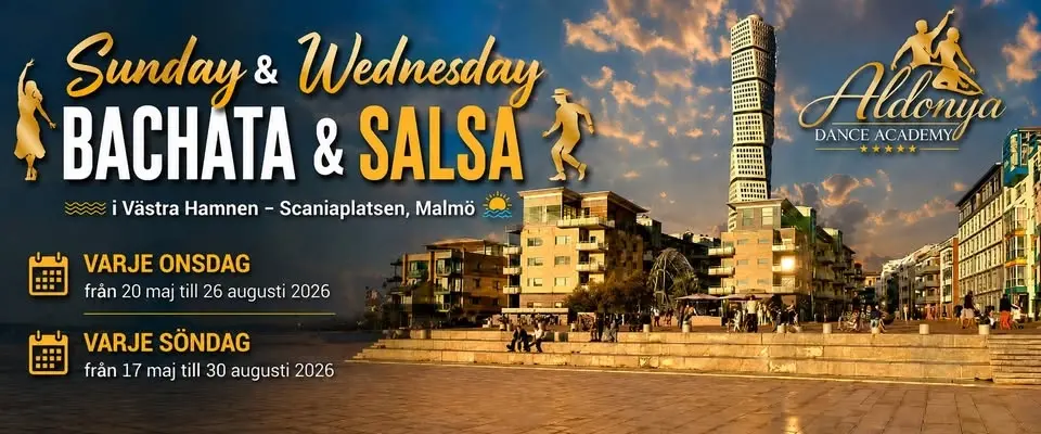 ★Bachata & Salsa social dans • Bachata workshops • Varje onsdag & söndag • Scaniaplatsen • ADA★