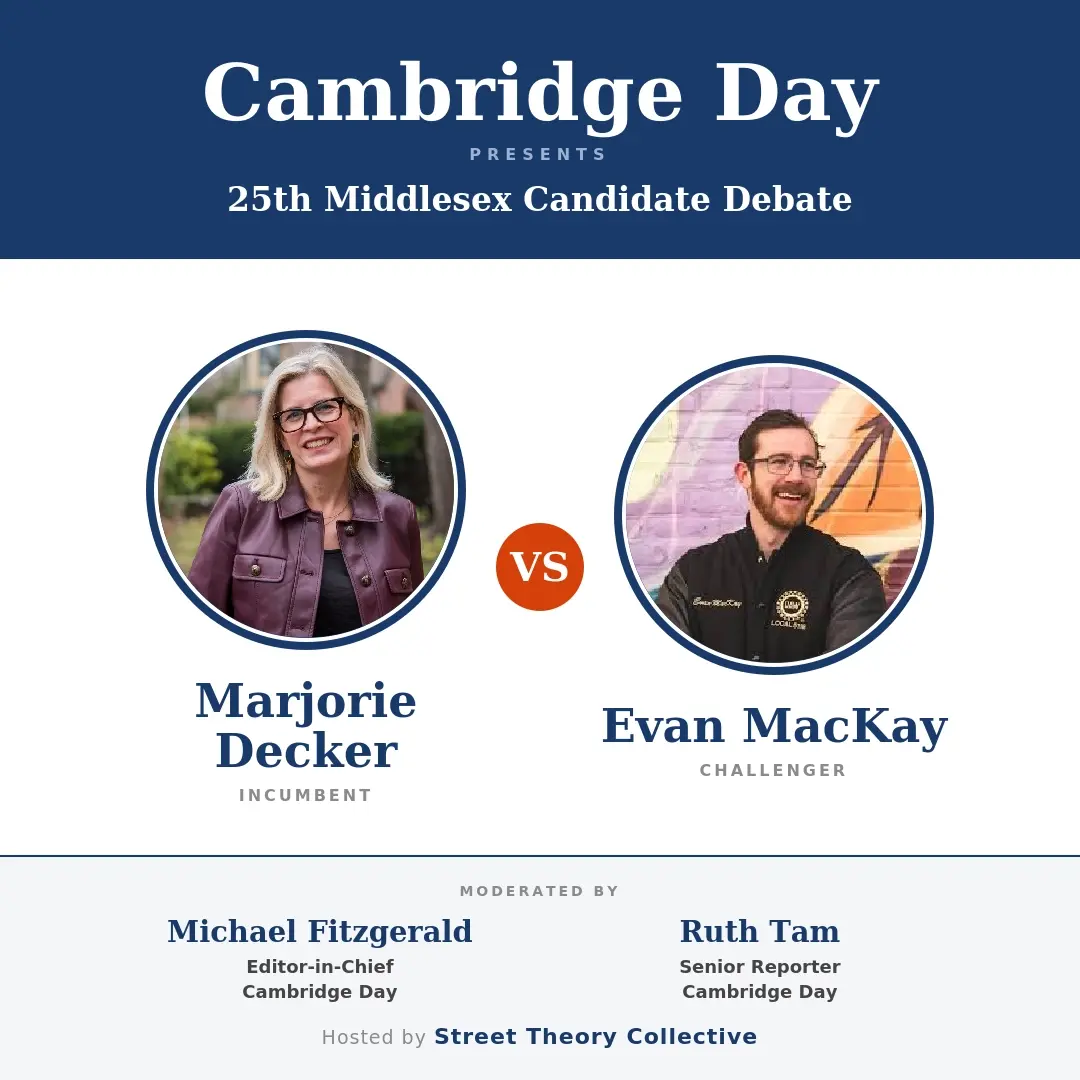 Debate: Marjorie Decker & Evan MacKay - hosted by Cambridge Day