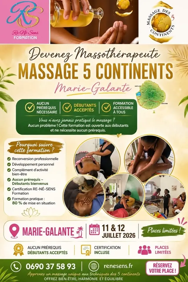 𝗙𝗼𝗿𝗺𝗮𝘁𝗶𝗼𝗻 𝗠𝗮𝘀𝘀𝗮𝗴𝗲 𝟱 𝗖𝗼𝗻𝘁𝗶𝗻𝗲𝗻𝘁𝘀 à MARIE-GALANTE