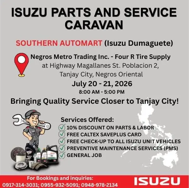 ISUZU PARTS AND SERVICE CARAVAN