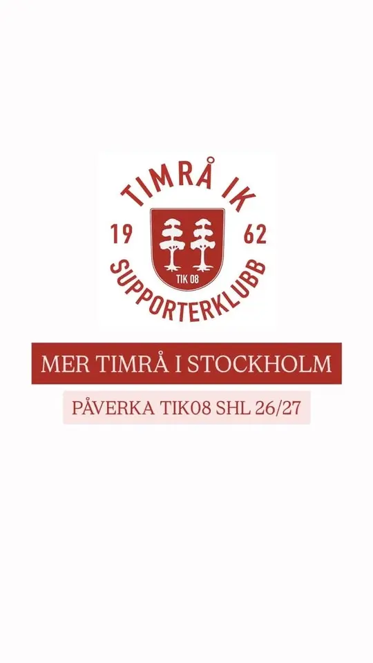 TIK08 uppsnacksträff inför SHL 26/27