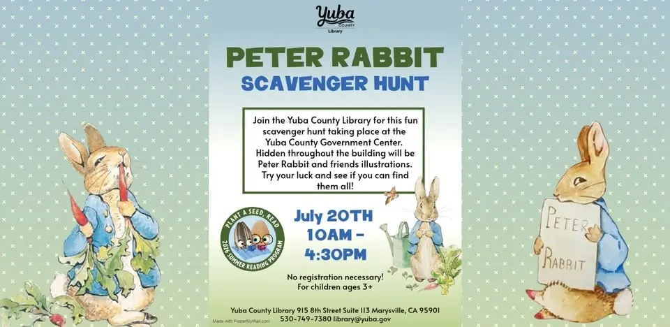 Peter Rabbit Scavenger Hunt