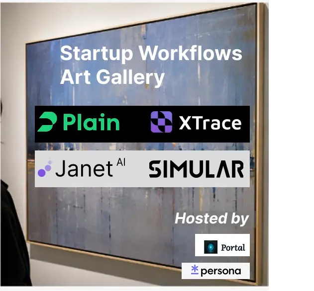 Startup Workflows Art Gallery with Portal & Persona