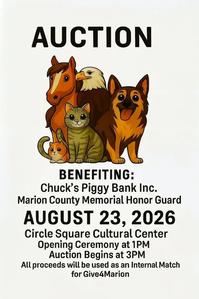 Auction to Benefit Chuck's Piggy Bank  and the Marion County Memorial Honor Guard