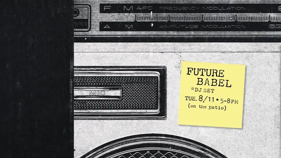 DJ Future Babel on the Tumbleroot Patio