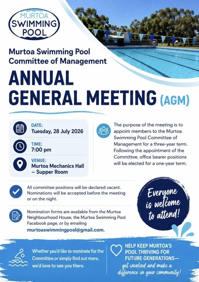 Murtoa Swimming Pool AGM