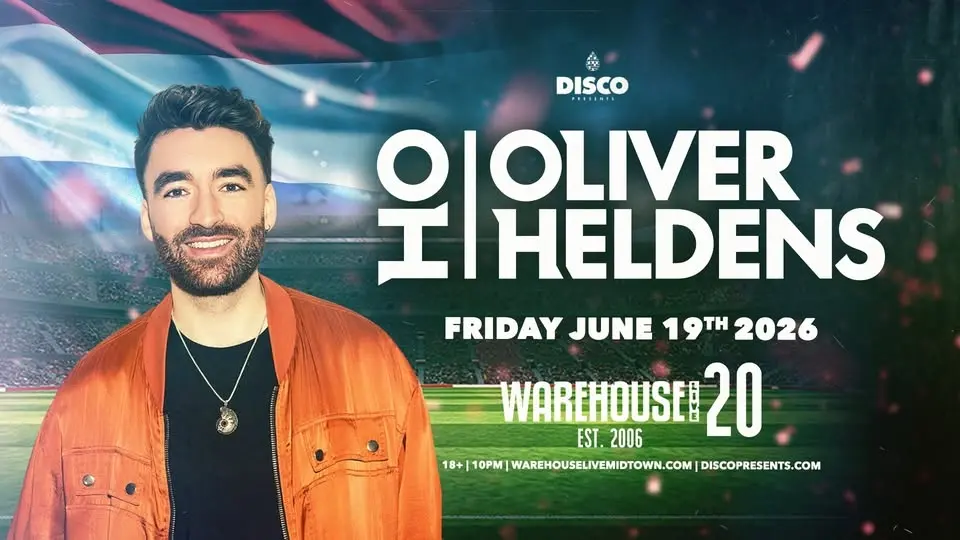 OLIVER HELDENS at Warehouse Live Midtown Friday June 19, 2026