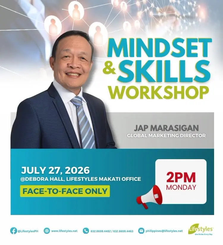 MINDSET WORKSHOP BY GMD JAP MARASIGAN 07272026