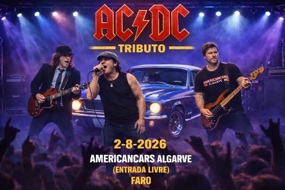 AC/DC Tributo | Faro 2 Agosto | Americancars Algarve 2026