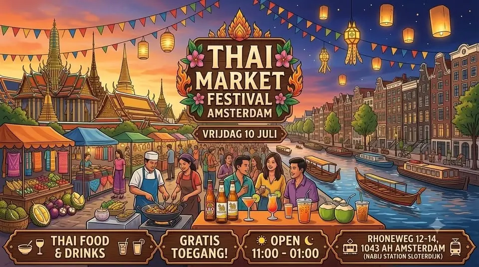 Thaise Markt / Festival 10 juli 2026 AMSTERDAM
