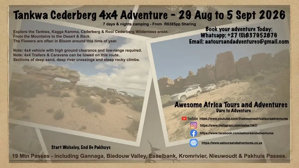 Tankwa Cederberg 4x4 Adventure