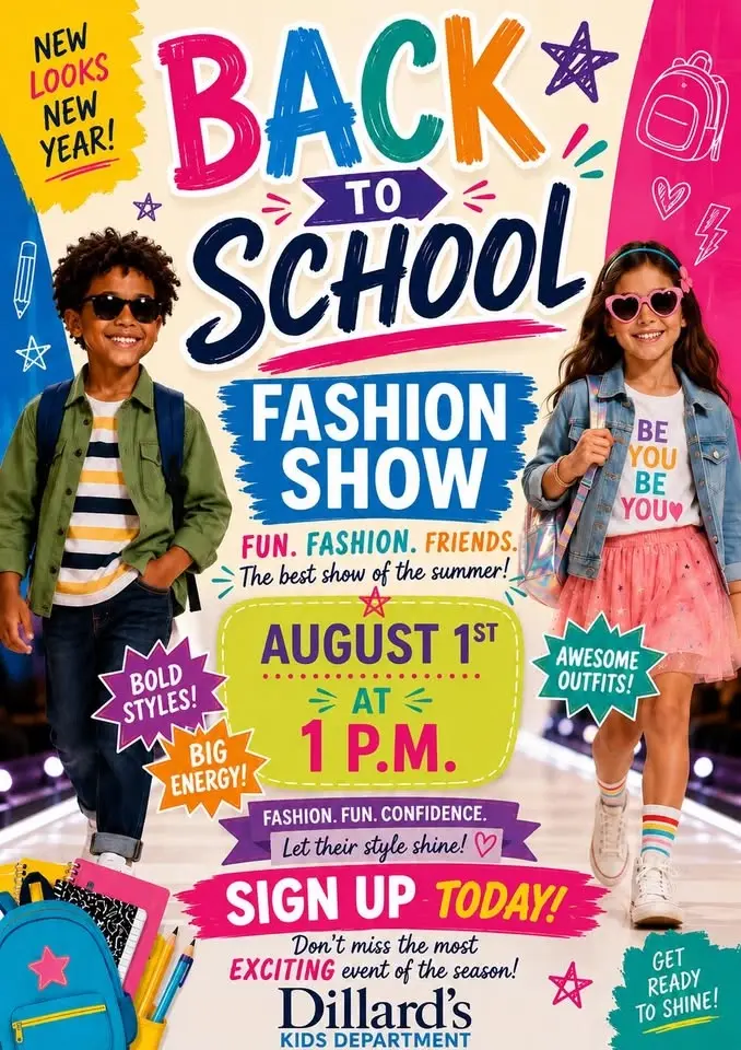 Dillards back to school fashion show