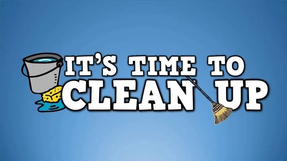 Clean Up before meet and greet event