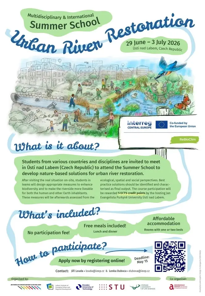 Summer School on Urban River Restoration 2026 in the Czech Republic
