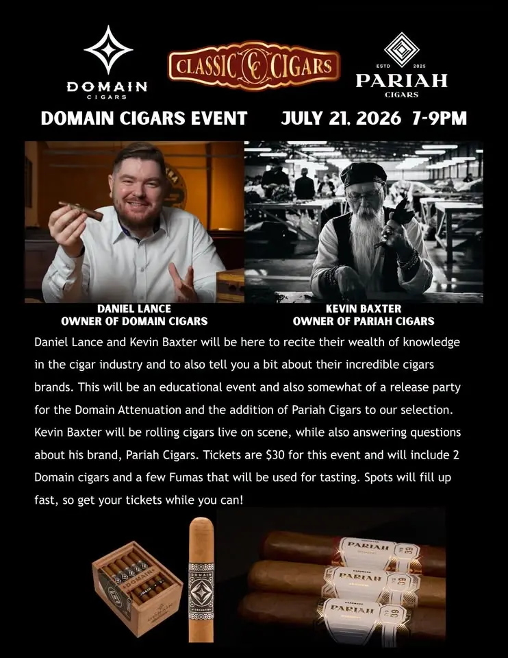Domain/Pariah Cigars Education Bash!