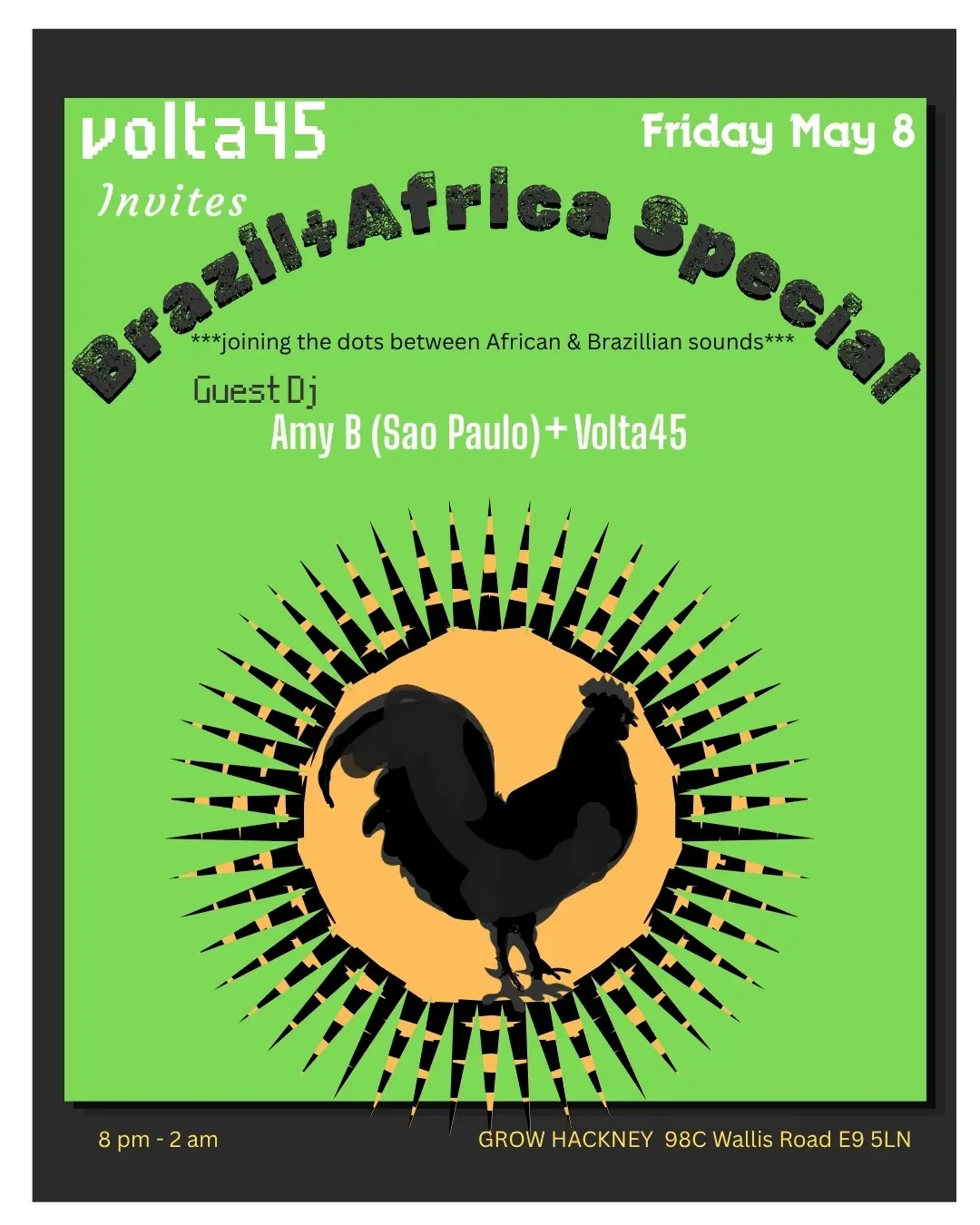 BRAZIL AFRICA SPECIAL: DJ AMY B // VOLTA45 (SAMBA FUNK, AFRO-DISCO, HIGHLIFE, PROTO-HOUSE)