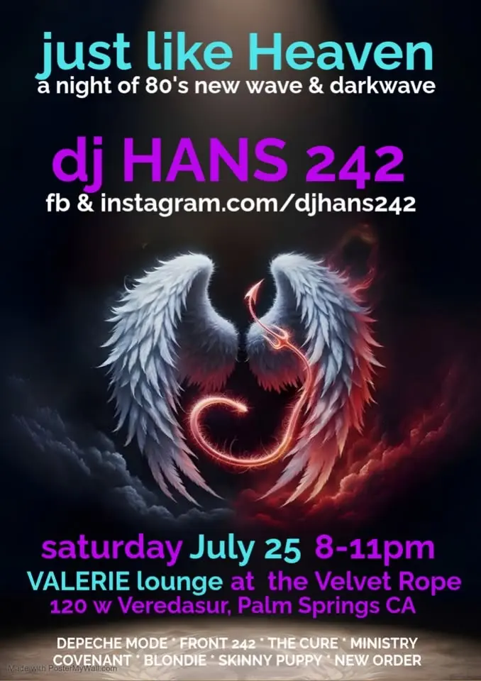JUST LIKE HEAVEN: a night of 80's New Wave & Darkwave