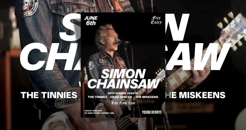 Simon Chainsaw, The Tinnies Head Spacer and The MisKeens LIVE at Chuck Trailers