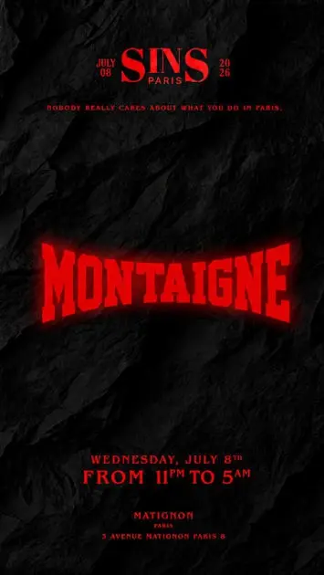 Sins Invite Montaigne 15/07