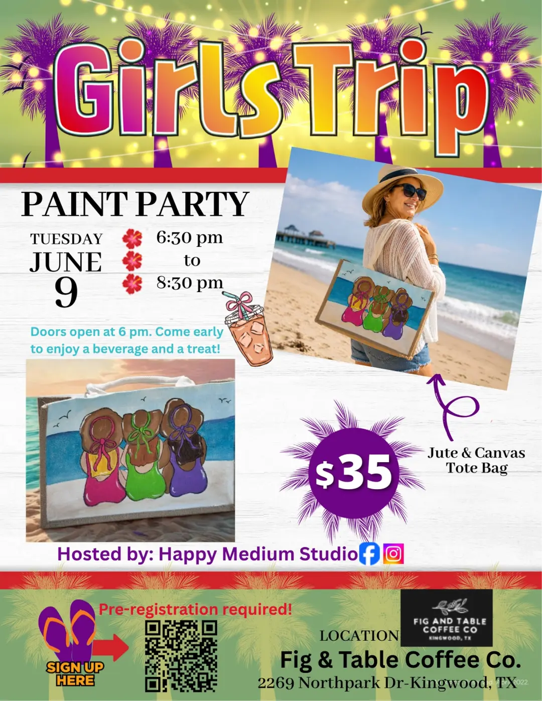 Tote Bag Paint Party