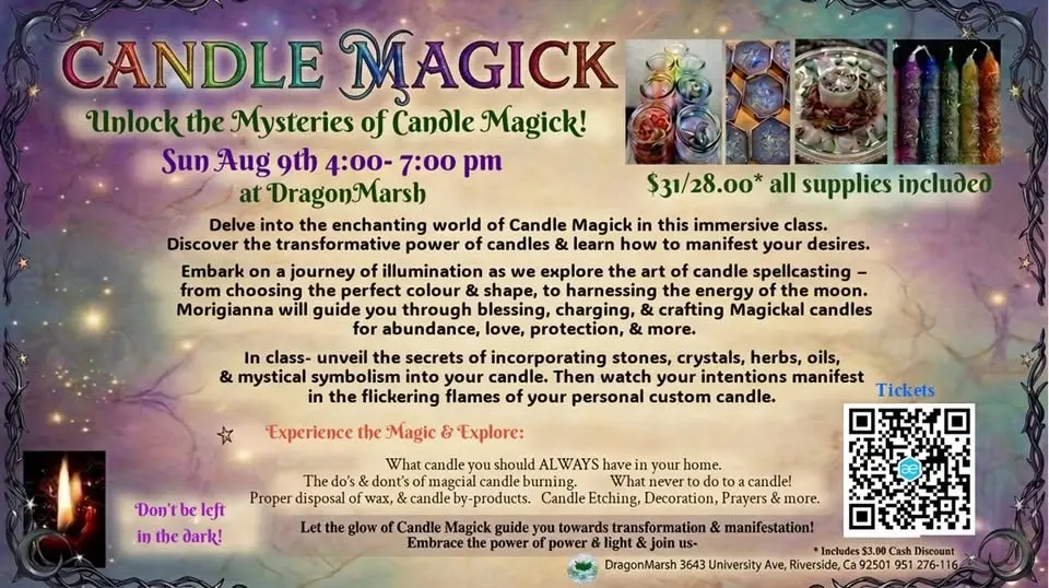  Candle Magick 101 $31/28.00* DATE CHANGE
