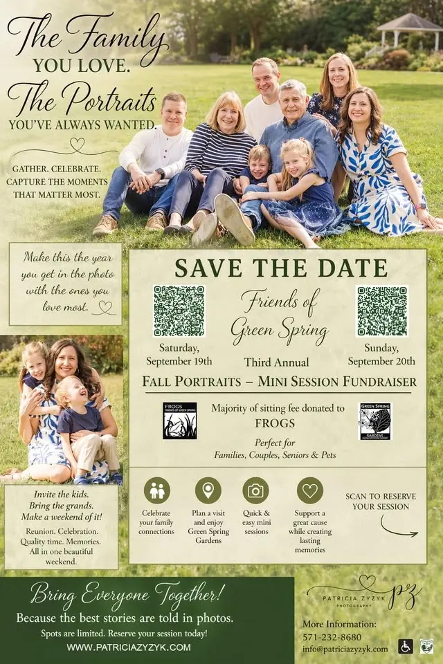 3rd Annual Fall Mini Session - Green Spring Gardens Fundraiser