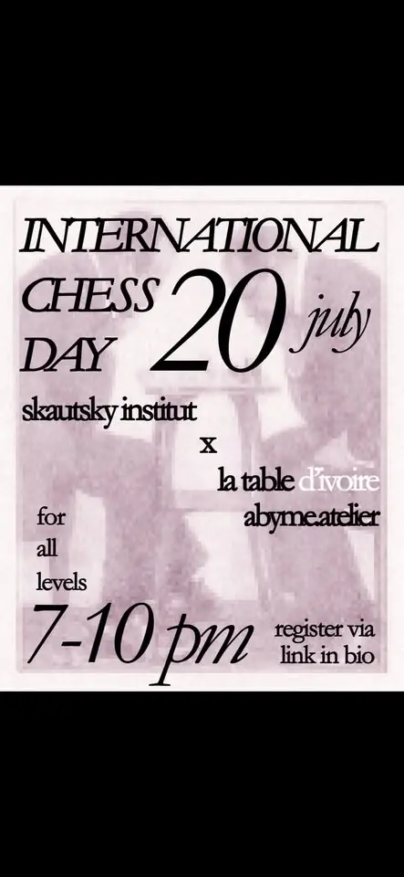 Chess Event “La Table D’ivoire”