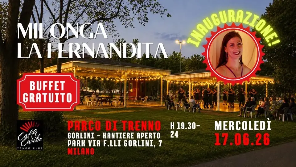 APRE LA FERNANDITA! BUFFET DI INAUGURAZIONE! PRENOTA IL TUO POSTO A SEDERE. TDJ IVANA CERETTI!