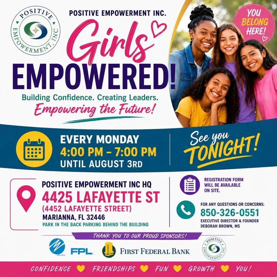 Girls Empowered Summer Program ( 3rd Grade - 18years old)