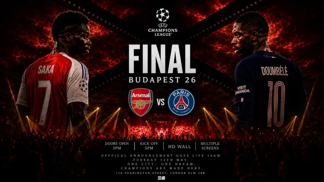 Champions League Final: Arsenal vs PSG
