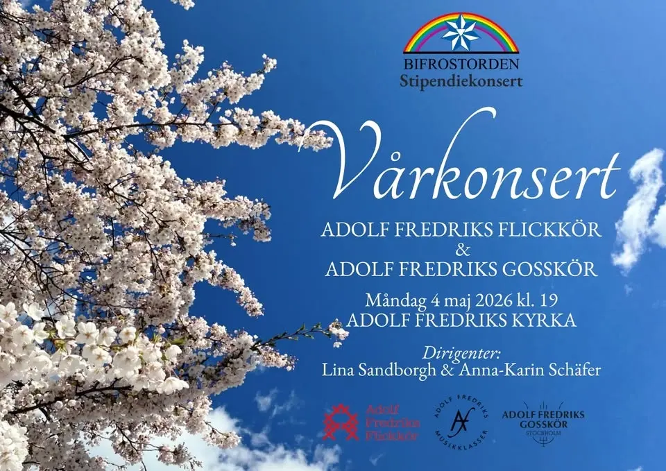 Vårkonsert Adolf Fredriks Flickkör & Adolf Fredriks Gosskör