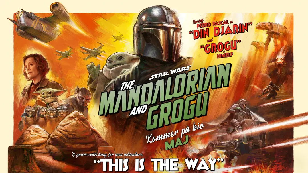 The Mandalorian and Grogu (Tal: Engelska) (Text: