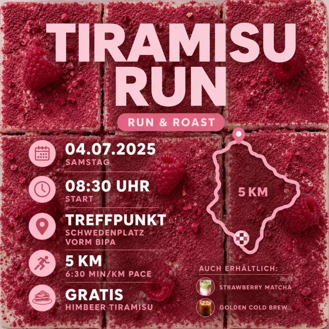 Run & Roast | Tiramisu run