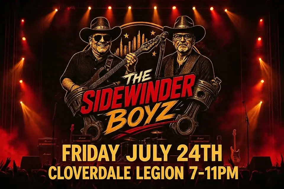 The Sidewinder Boyz Live at Cloverdale Legion 7pm-11pm