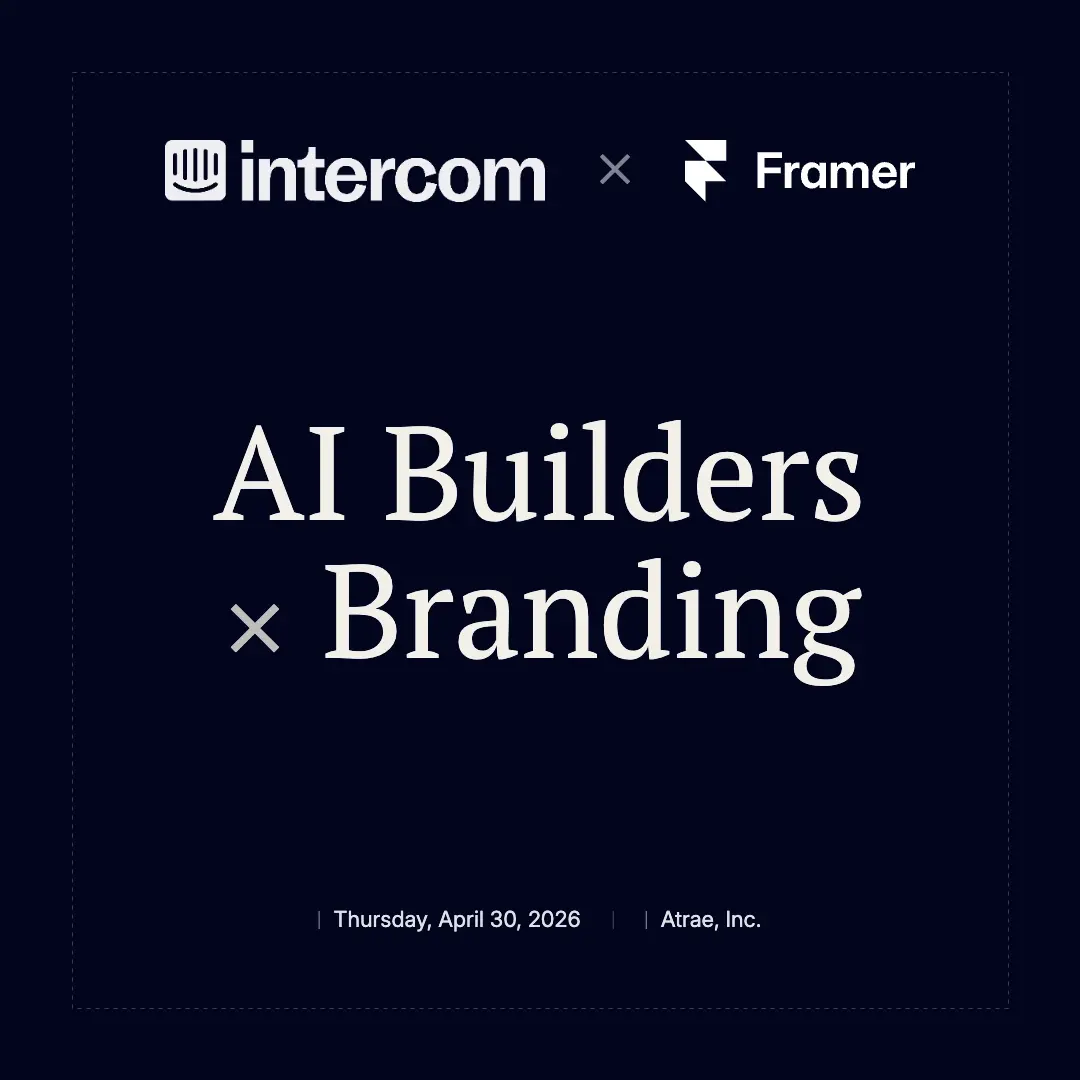 Intercom for Startups - AI Builders x Branding